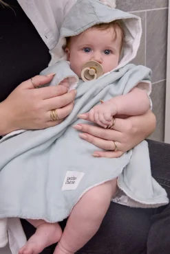 Beemoo CARE Badekar med Stativ Inkl. Badestol & Badekåbe, Grey/Blue