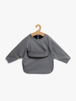 Beemoo CARE Bib  Langærmet Hagesmæk, Dark Grey