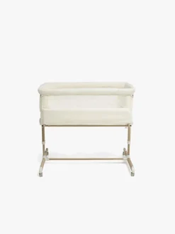 Beemoo CARE Calm Bedside Crib, Nature/White