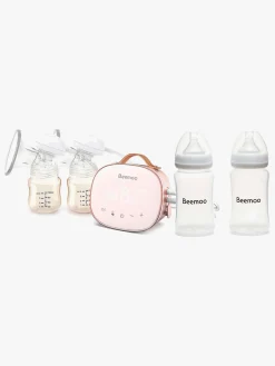 Beemoo CARE Duo Elektrisk Dobbelt Brystpumpe inkl. Modermælksflaske 240 ml 2-pak