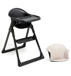 Beemoo CARE Harmony Højstol inkl. Hynde, All Black/Beige