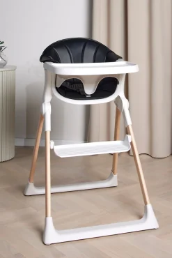 Beemoo CARE Harmony Højstol inkl. Hynde, White/Wood/Black