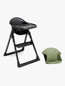 Beemoo CARE Harmony Højstol inkl. Hynde, All Black/Green