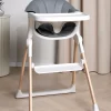 Beemoo CARE Harmony Højstol inkl. Hynde, White/Wood/Grey