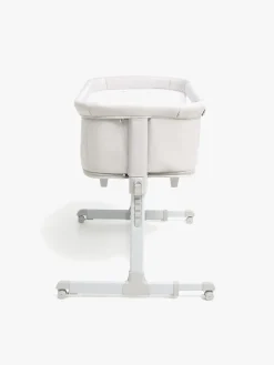 Beemoo CARE 2-i-1 Bedside Crib & Kravlegård, Light Grey