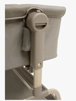 Beemoo CARE Motion Bedside Crib, Taupe/Wood