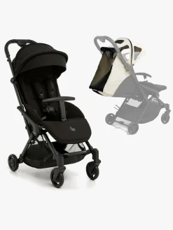 Beemoo Easy Fly Lux 4 Klapvogn inkl. Breezy Kaleche, Jet Black/Off-White