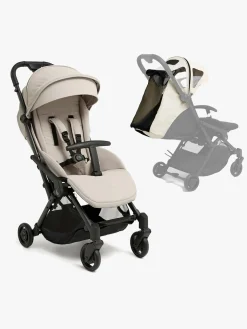 Beemoo Easy Fly Lux 4 Klapvogn inkl. Breezy Kaleche, Sand Beige/Off-White