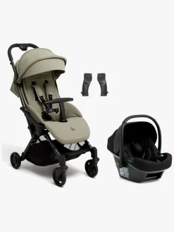 Beemoo Easy Fly Lux 4 Klapvogn Inkl. Route i-Size Autostol Baby, Spring Green/Black Stone