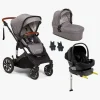 Beemoo Maxi 4 Duovogn inkl. Route i-Size Autostol Baby & ISOFIX Base, Gray Black/Black Stone