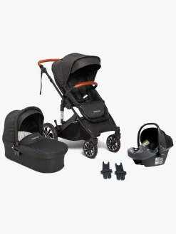 Beemoo Maxi 4 Duovogn inkl. Route i-Size Autostol Baby, Black/Mineral Grey