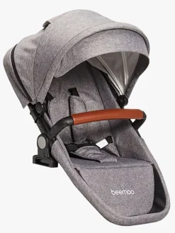 Beemoo Maxi 4 Twin Søskendesæde Grey Melange/Black