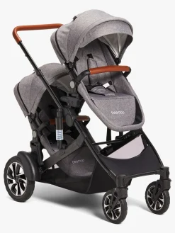Beemoo Maxi 4 Twin Søskendesæde Grey Melange/Black
