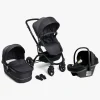 Beemoo Move Duo Kombivogn inkl. Route i-Size Autostol Baby, Asphalt/Black Stone