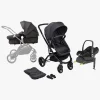Beemoo Move 2-in-1 Kombivogn inkl. Maxi-Cosi CabrioFix i-Size Autostol Baby & Base, Asphalt