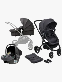 Beemoo Move 2-in-1 Kombivogn inkl. Route i-Size Autostol Baby, Asphalt/Mineral Grey