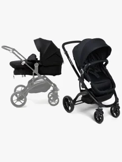 Beemoo Move 2-in-1 Kombivogn inkl. Route i-Size Autostol Baby, Black/Black Stone