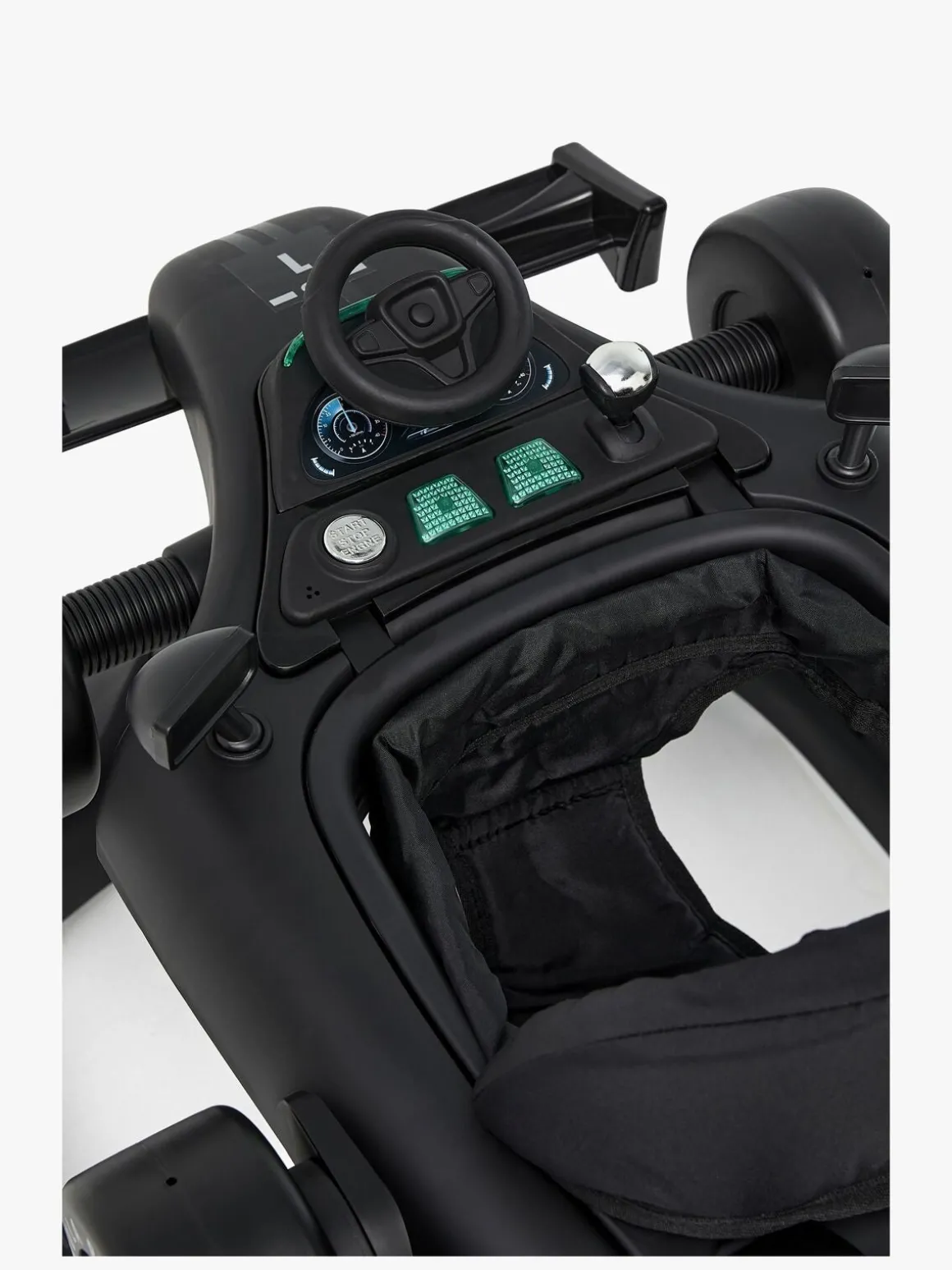 Beemoo PLAY Bil Gåstol, All Black