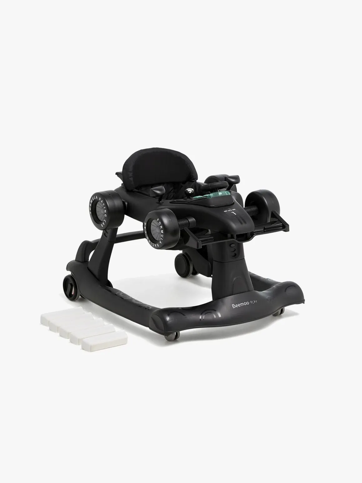 Beemoo PLAY Bil Gåstol, All Black