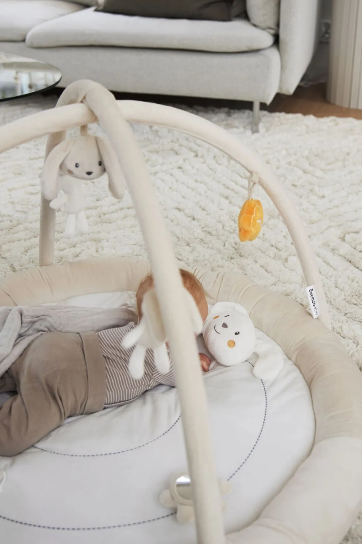 Beemoo PLAY Bunny Aktivitetstæppe, Beige
