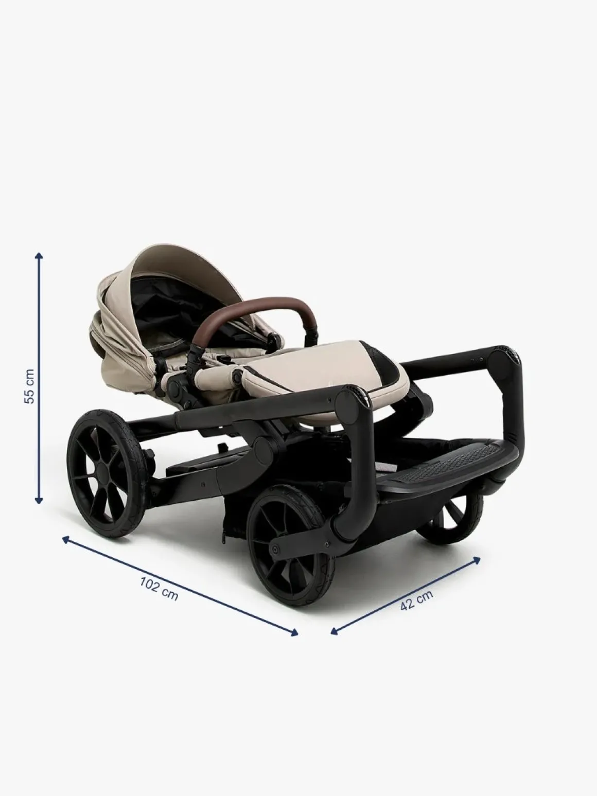 Beemoo Pro Max Klapvogn, Latte Beige