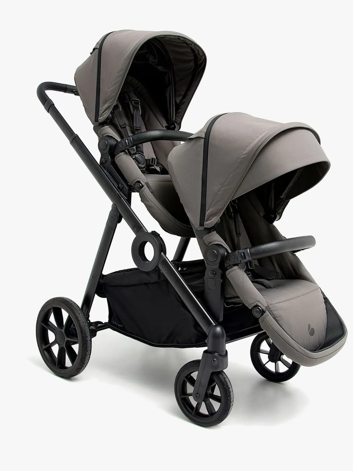 Beemoo Pro Max/Pro Multi 2 Søskendesæde, Mocha Grey
