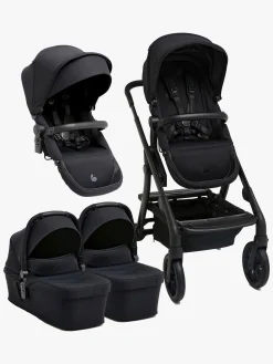 Beemoo Pro Max Søskendevogn inkl. Liggedele, Coffee Black