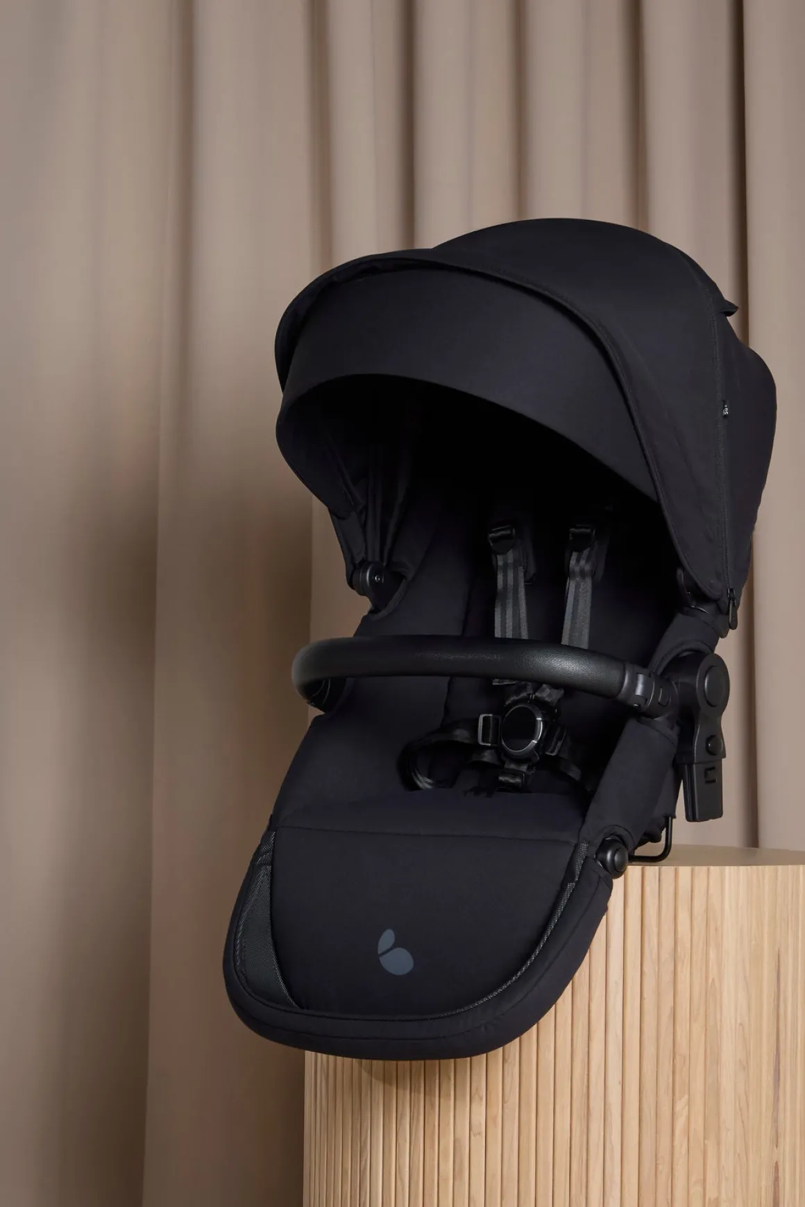 Beemoo Pro Max Søskendevogn inkl. Liggedel, Coffee Black