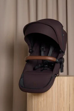 Beemoo Pro Max Søskendevogn inkl. Liggedel, Espresso Brown