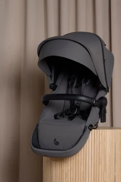 Beemoo Pro Max Søskendevogn inkl. Liggedele, Mocha Grey