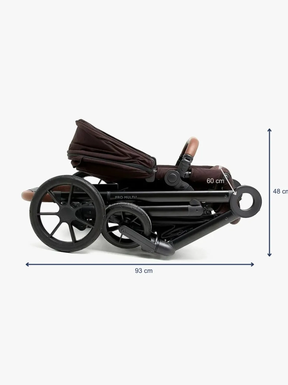 Beemoo Pro Multi 2 Klapvogn, Espresso Brown