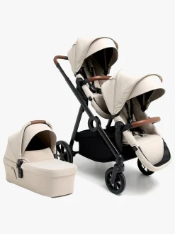 Beemoo Pro Multi 2 Søskendevogn inkl. Liggedel, Latte Beige