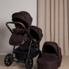 Beemoo Pro Multi 2 Søskendevogn inkl. Liggedel, Espresso Brown
