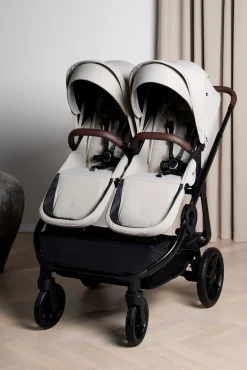Beemoo Pro Twin 2 Søskendevogn, Latte Beige