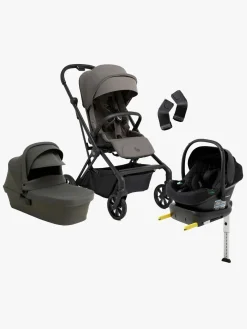 Beemoo Pro Twist Duovogn inkl. Beemoo Route Autostol Baby & Base, Mocha Grey/Black Stone