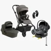 Beemoo Pro Twist Duovogn inkl. Beemoo Route Autostol Baby & Base, Mocha Grey/Mineral Grey