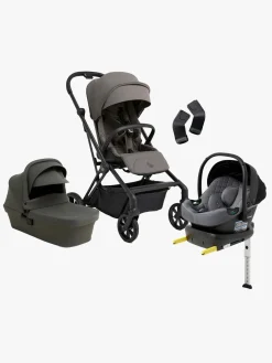 Beemoo Pro Twist Duovogn inkl. Beemoo Route Autostol Baby & Base, Mocha Grey/Mineral Grey
