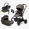 Beemoo Pro Twist Duovogn Inkl. MaxiCosi CabrioFix Autostol Baby & Base, Mocha Grey/Essential Black
