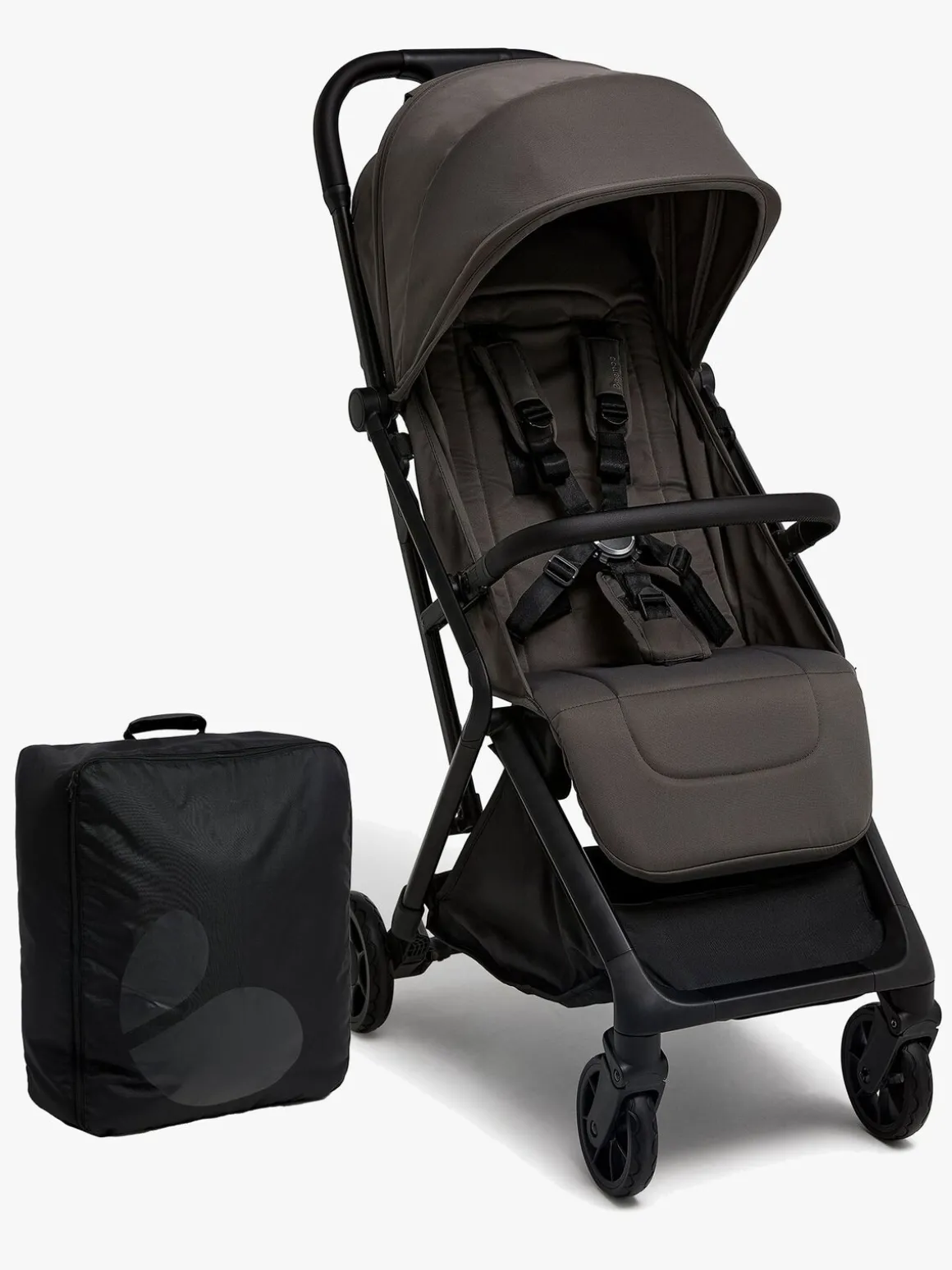 Beemoo Pro Venti Klapvogn inkl. Padded Transporttaske, Mocha Grey