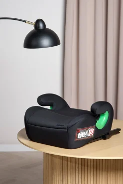 Beemoo Raise 2 i-Size Selepude ISOFIX inkl. Beemoo Deluxe Sædebeskytter med Opbevaring, Black Stone