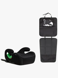 Beemoo Raise 2 i-Size Selepude ISOFIX inkl. Beemoo 3-i-1 Sædebeskytter, Black Stone/Black