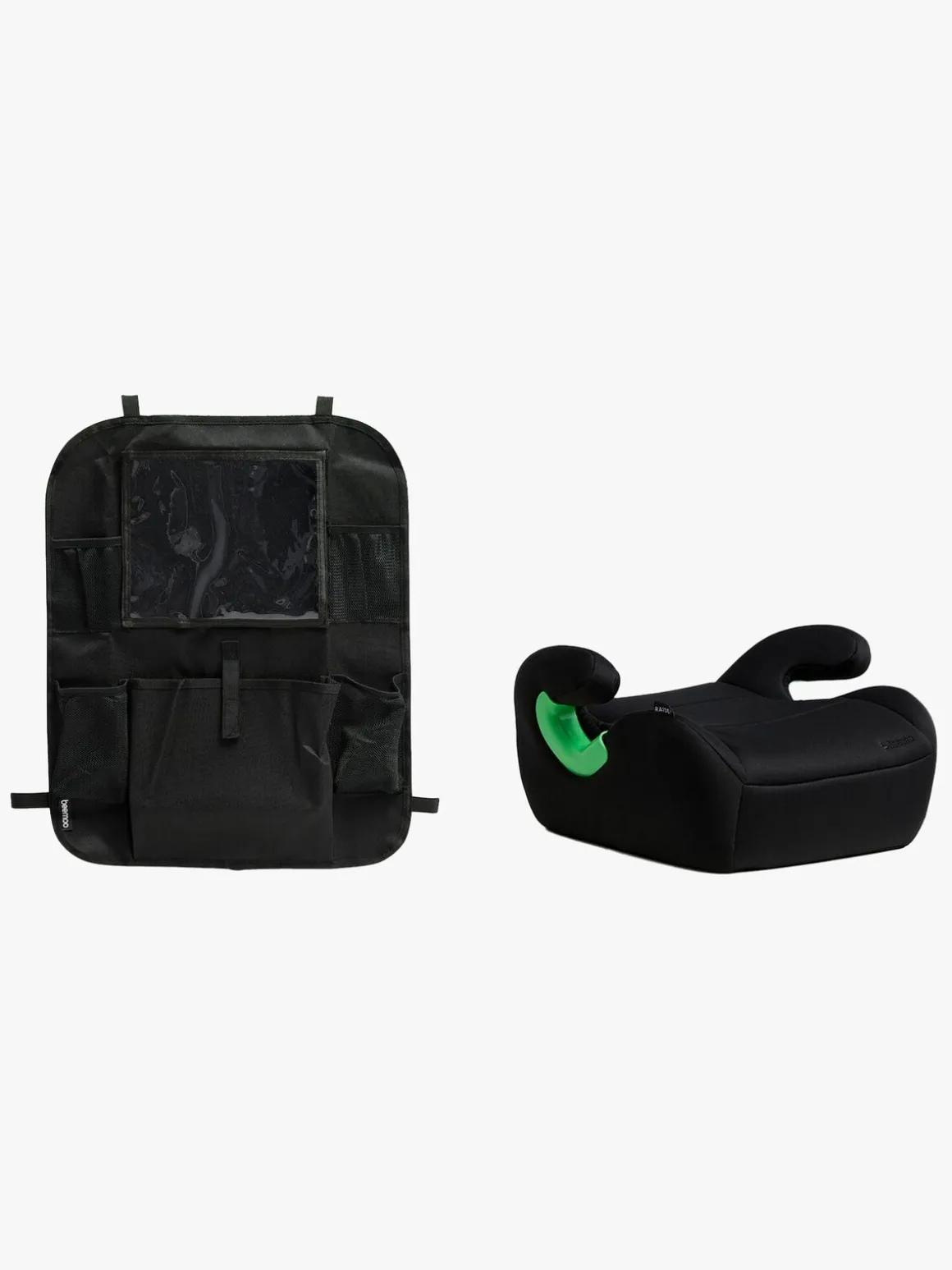 Beemoo Raise 2 i-Size Selepude inkl. Beemoo Smart Organizer, Black Stone