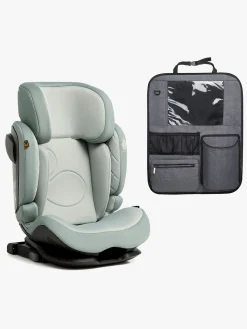 Beemoo Recline i-Size Autostol inkl. Beemoo Deluxe Sædebeskytter med Opbevaring, Teal