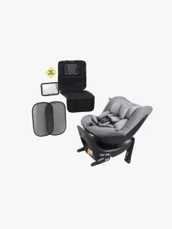 Beemoo Reverse i-Size Bagudvendt Autostol Inkl. Tilbehørspakke, Mineral Grey