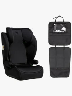 Beemoo Ride i-Size Autostol inkl. Beemoo 3-i-1 Sædebeskytter, Black Stone/Black