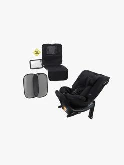 Beemoo Rotate i-Size Vendbar Autostol Inkl. Tilbehørspakke, Black Stone