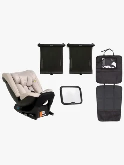 Beemoo Rotate i-Size Vendbar Autostol inkl. Tilbehør, Oat