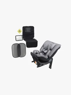 Beemoo Rotate i-Size Vendbar Autostol Inkl. Tilbehørspakke, Mineral Grey