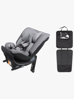 Beemoo Rotate i-Size Vendbar Autostol inkl. 3-in-1 Sædebeskyttelse, Mineral Grey