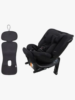 Beemoo Rotate i-Size Vendbar Autostol inkl. Ventilerende Hynde, Black Stone/Antracit